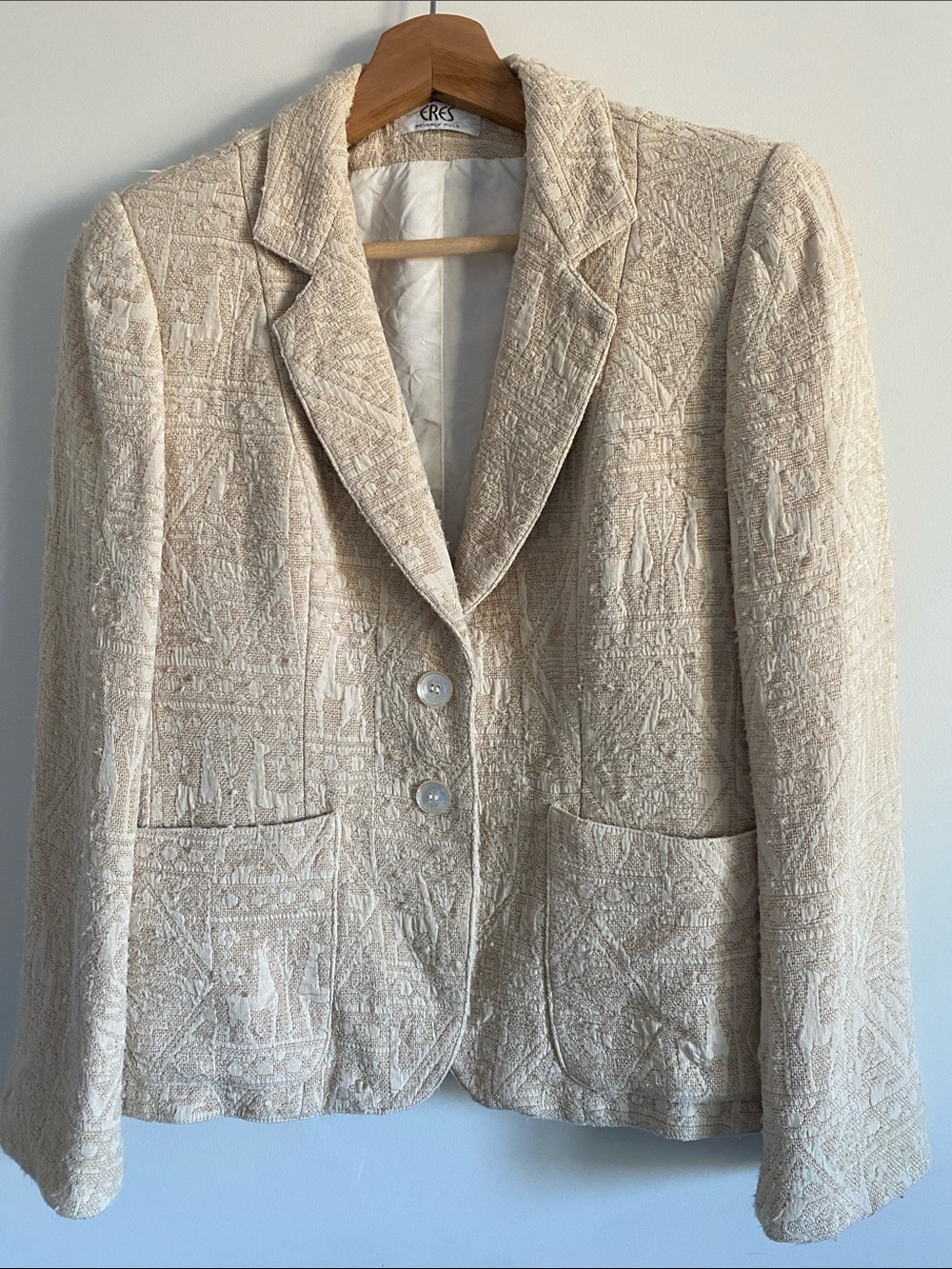 Beverly Hills Bespoke Raw Silk Blazer